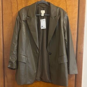 H&M Khaki Blazer Jacket